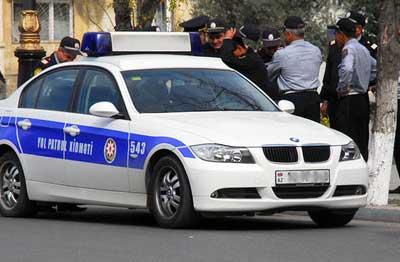 Gəncədə yol polisini döydülər